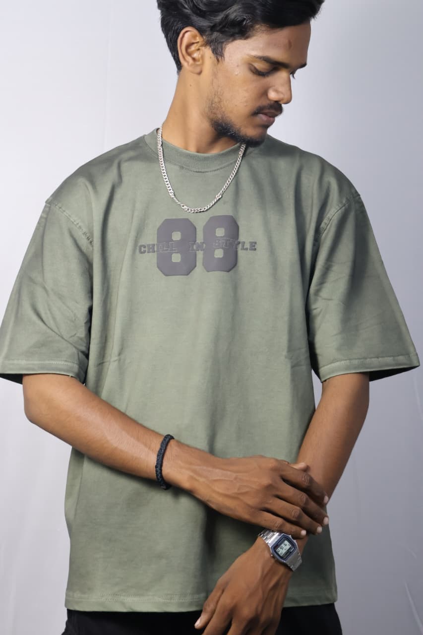 hill 88 Oversized Tee - Sage Green