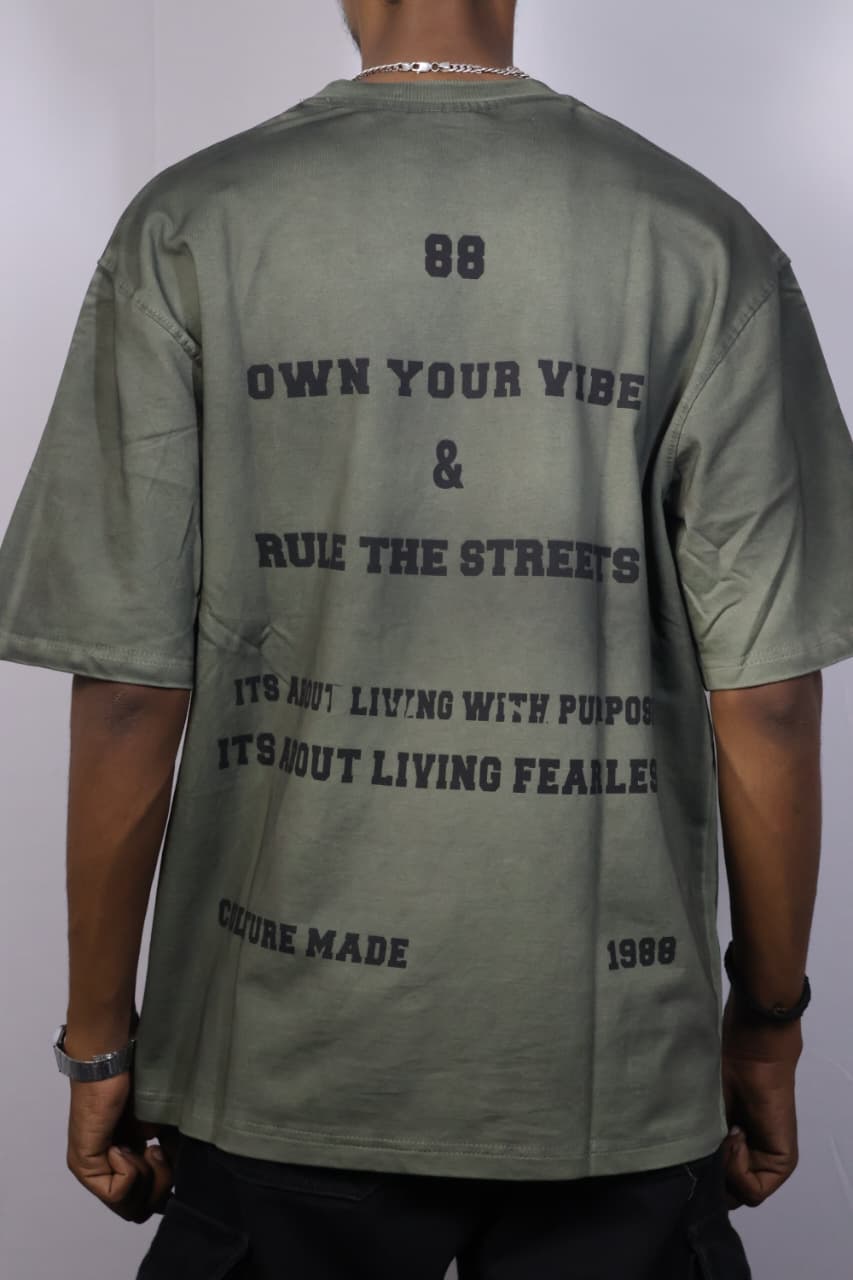 hill 88 Oversized Tee - Sage Green