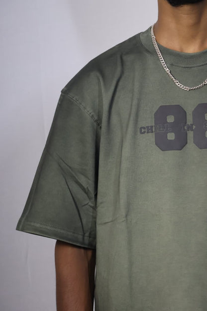 hill 88 Oversized Tee - Sage Green