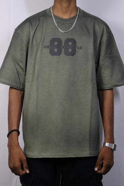 hill 88 Oversized Tee - Sage Green