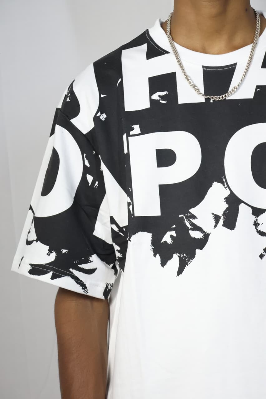 Pop Art Oversized Tee - White
