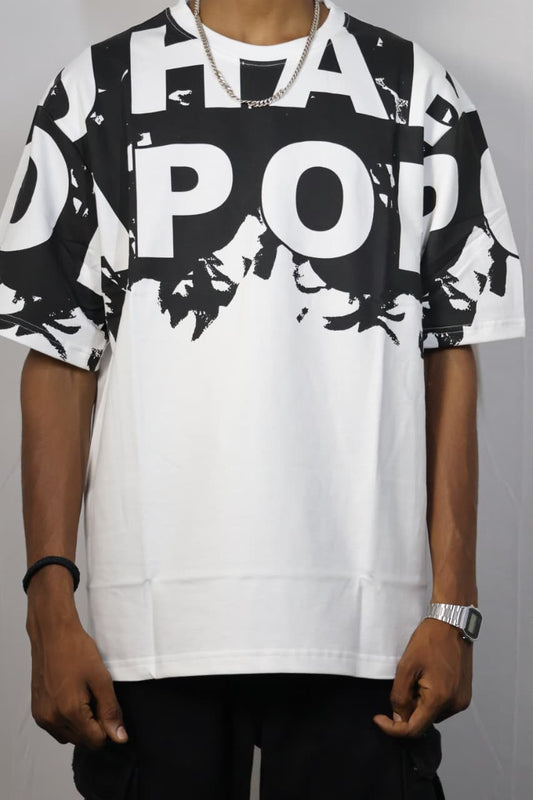 Pop Art Oversized Tee - White