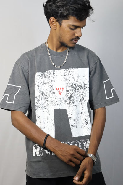 Rivington Oversized Tee - Charcoal Gray