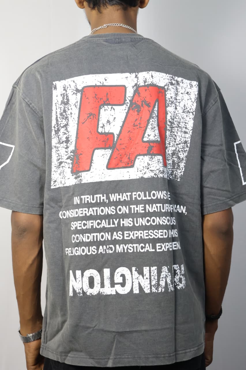 Rivington Oversized Tee - Charcoal Gray