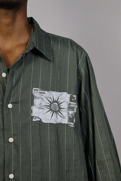 Vintage Vibes Striped Linen Shirt - 1997 Edition