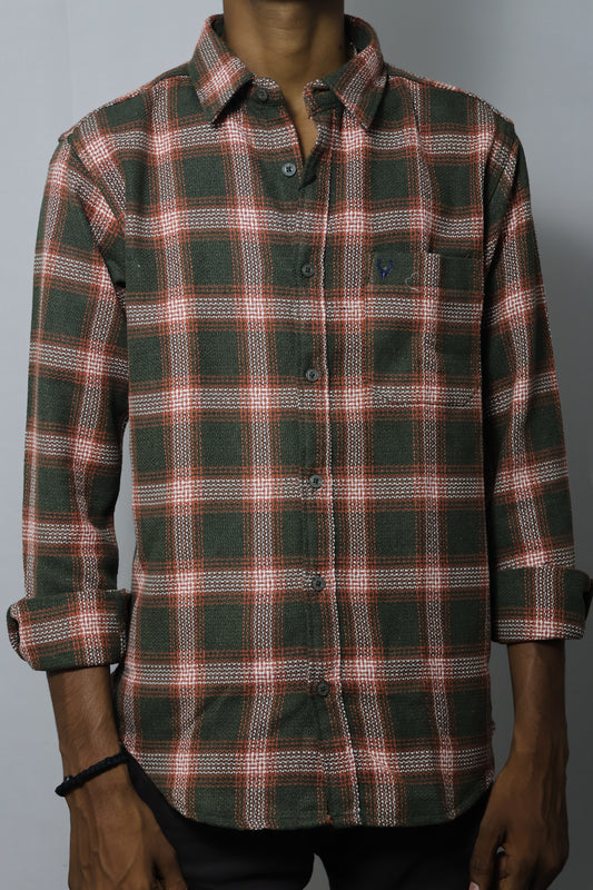 The Fireside Flannel Look: Rustic Plaid Shirt