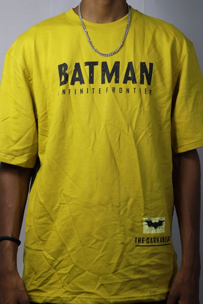 Dark Knight Authority: Batman Infinite Frontier Yellow Graphic T-Shirt