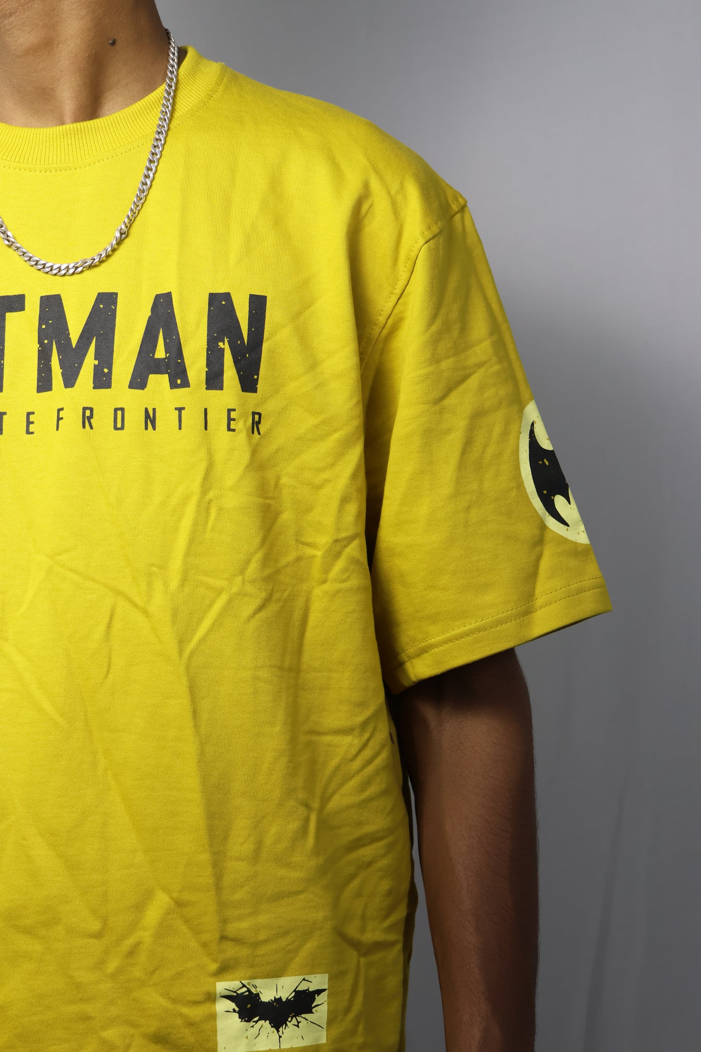 Dark Knight Authority: Batman Infinite Frontier Yellow Graphic T-Shirt