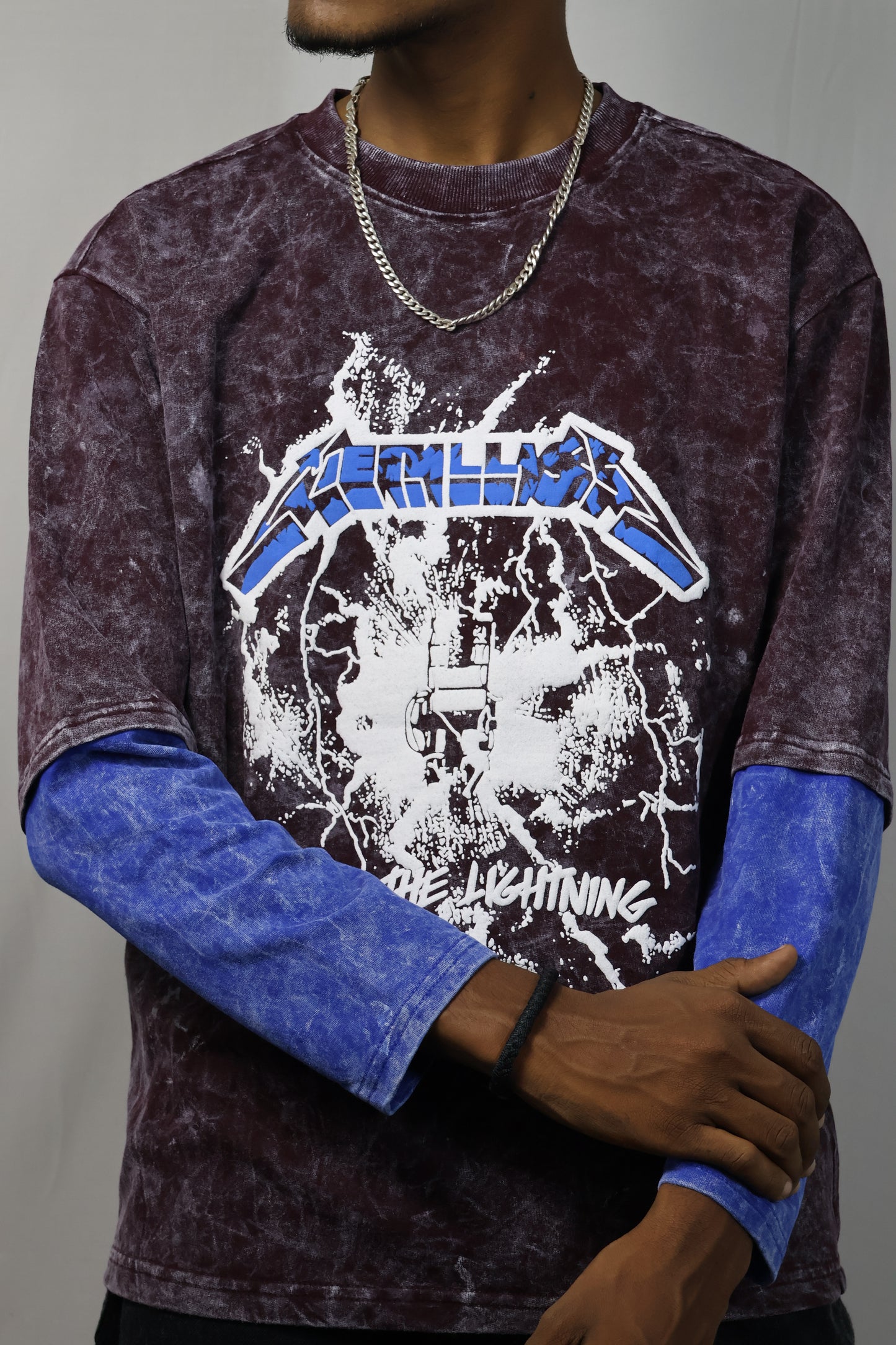 Vintage Wash: Heavy Metal Lightning Graphic Tee