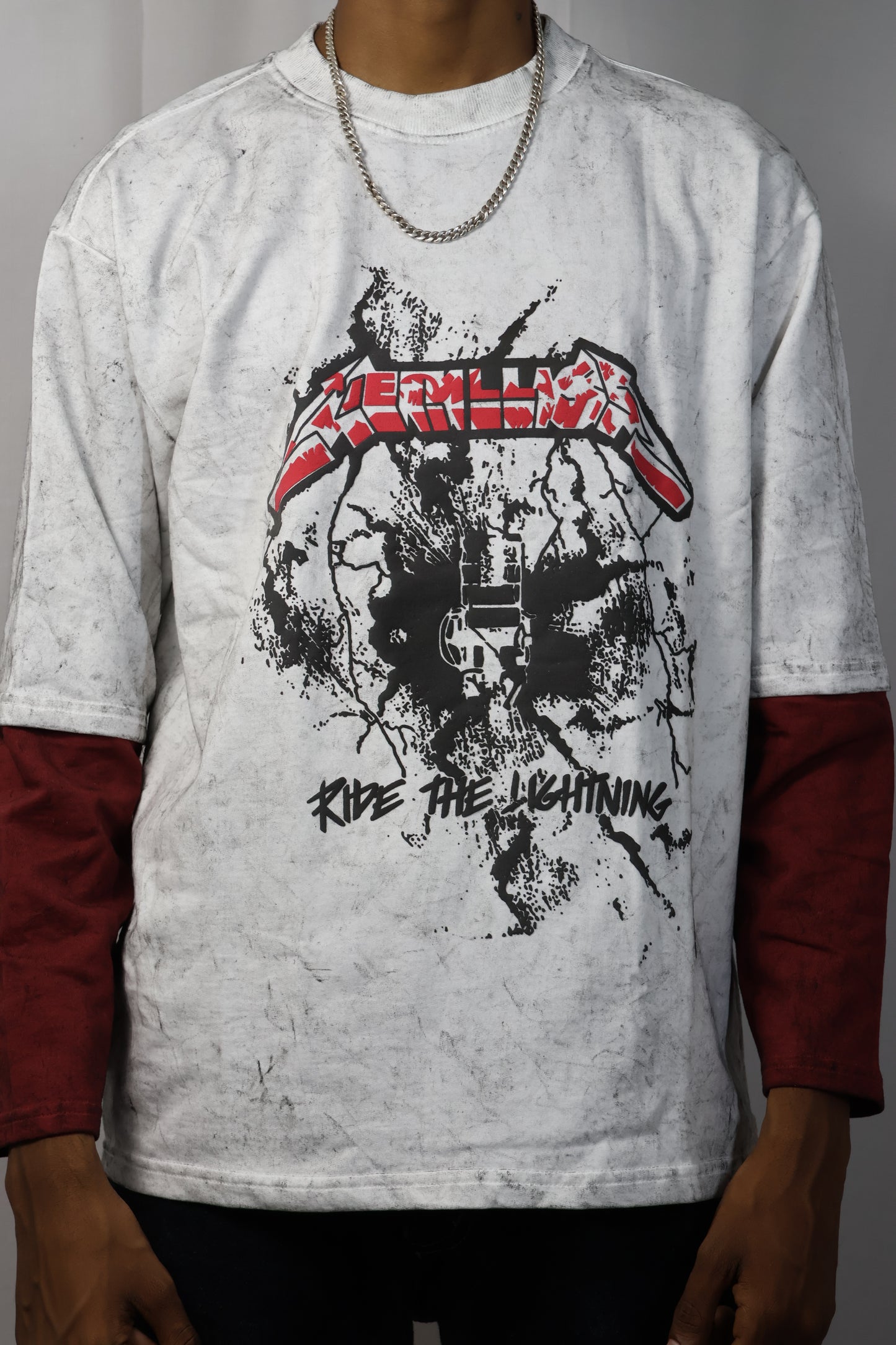 Vintage Wash: Heavy Metal Lightning Graphic Tee