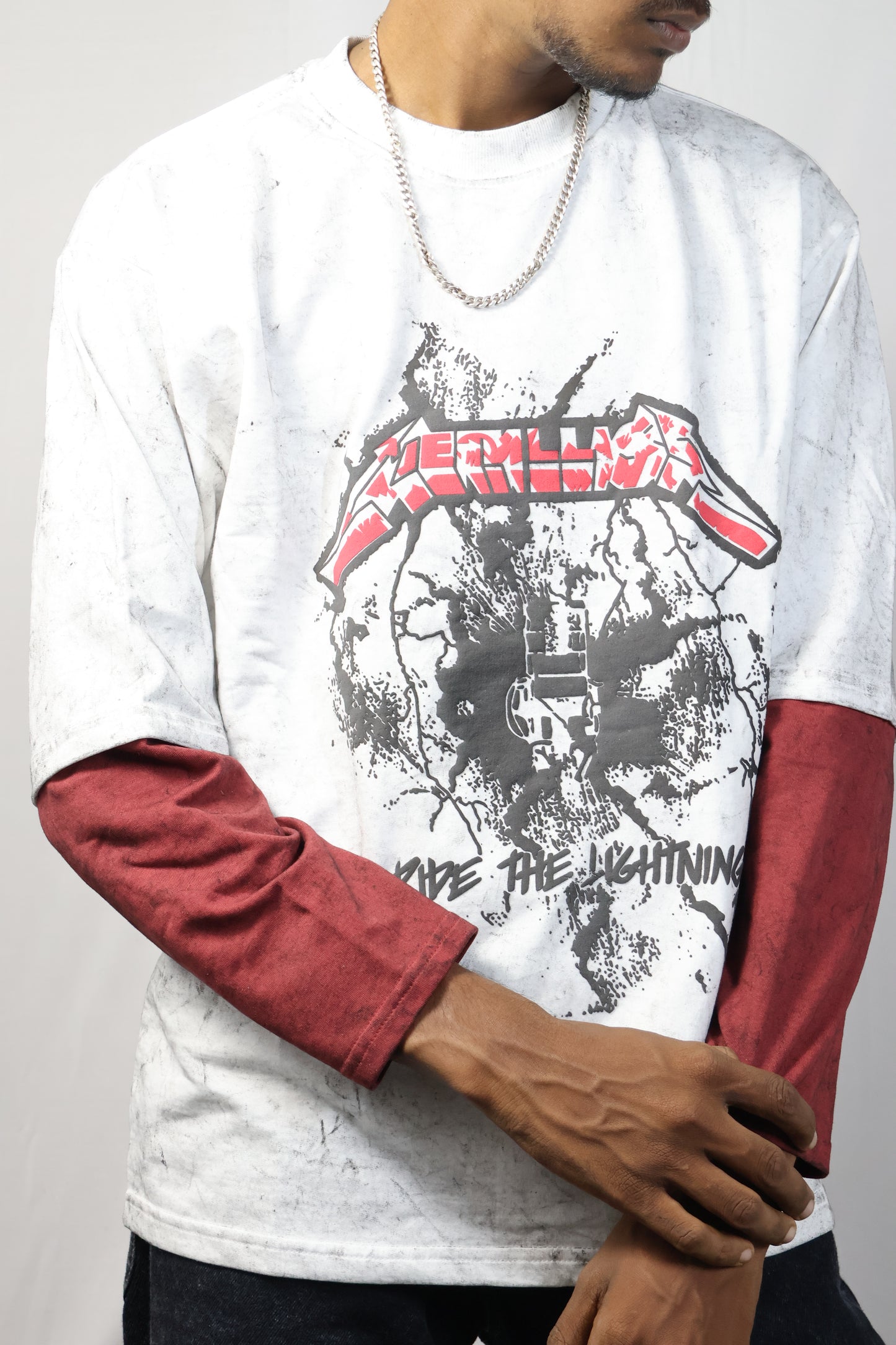 Vintage Wash: Heavy Metal Lightning Graphic Tee