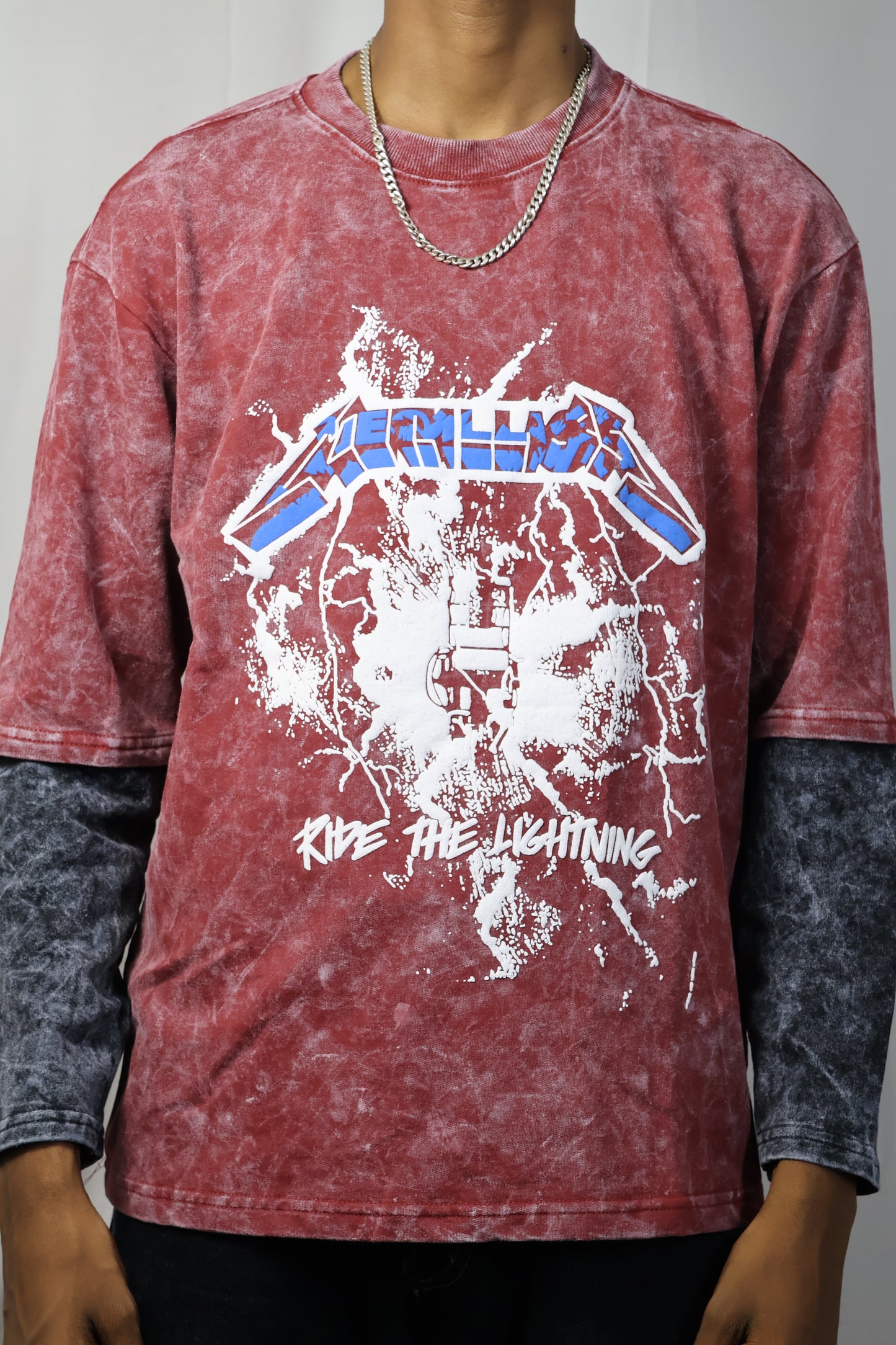 Vintage Acid-Wash Graphic Oversized Tee