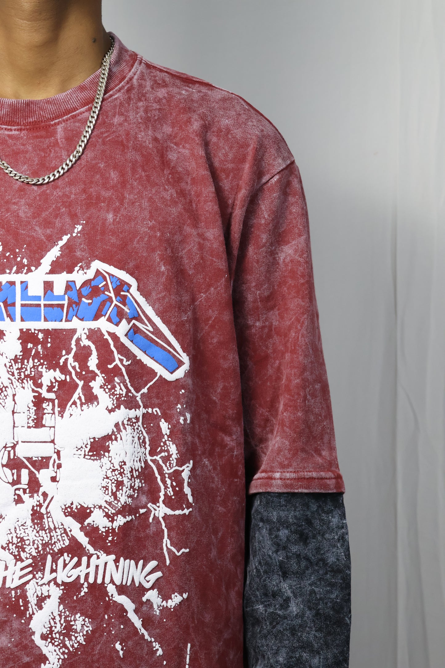 Vintage Acid-Wash Graphic Oversized Tee