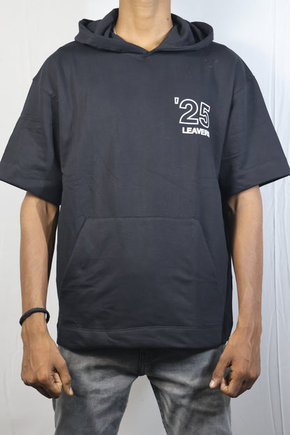 ‘25 Leavers Oversized Hoodie T-Shirt – Black