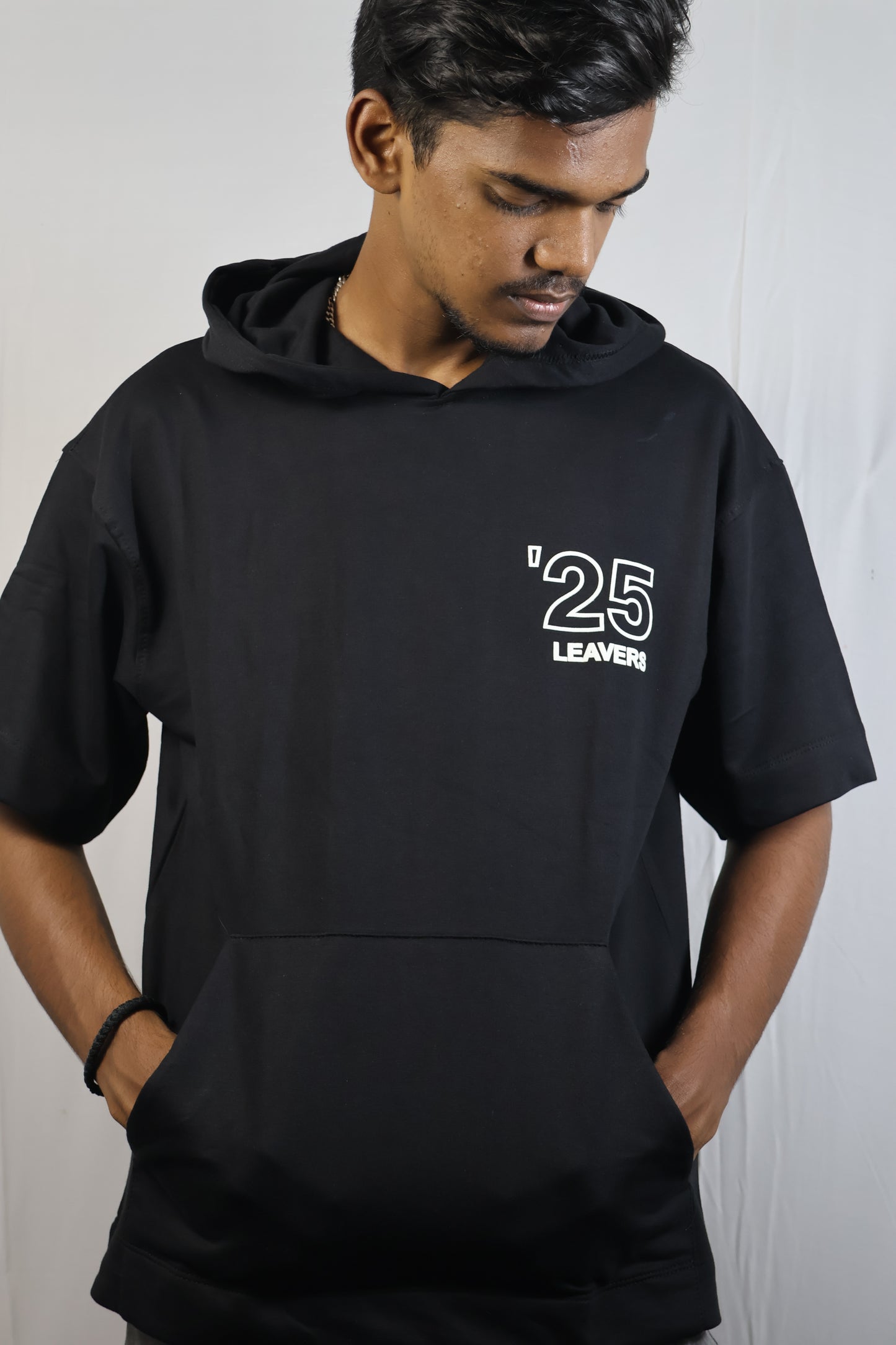 ‘25 Leavers Oversized Hoodie T-Shirt – Black