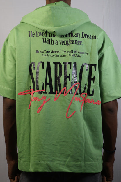 Scarface Oversized Hoodie T-Shirt – Green