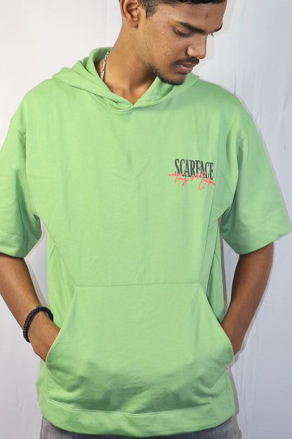 Scarface Oversized Hoodie T-Shirt – Green