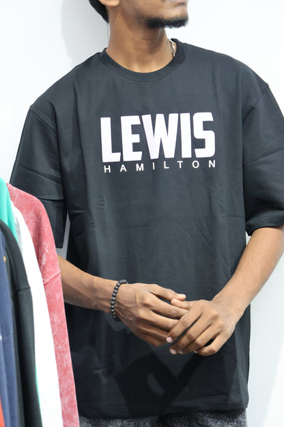 🏁 Lewis Hamilton Oversized Racing Tee – Premium F1 Streetwear