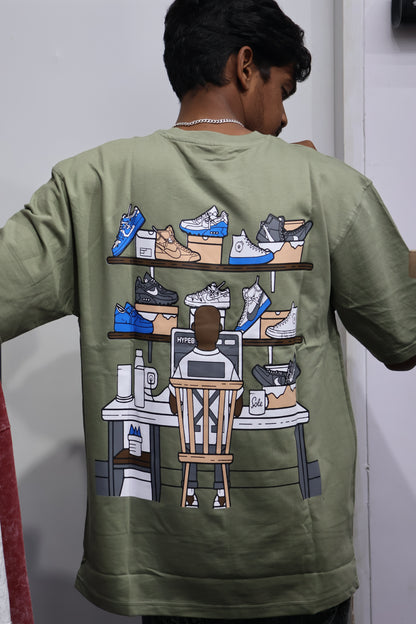 🧠 “Everything Is In Your Mind” Oversized Graphic Tee – Sneakerhead Edition