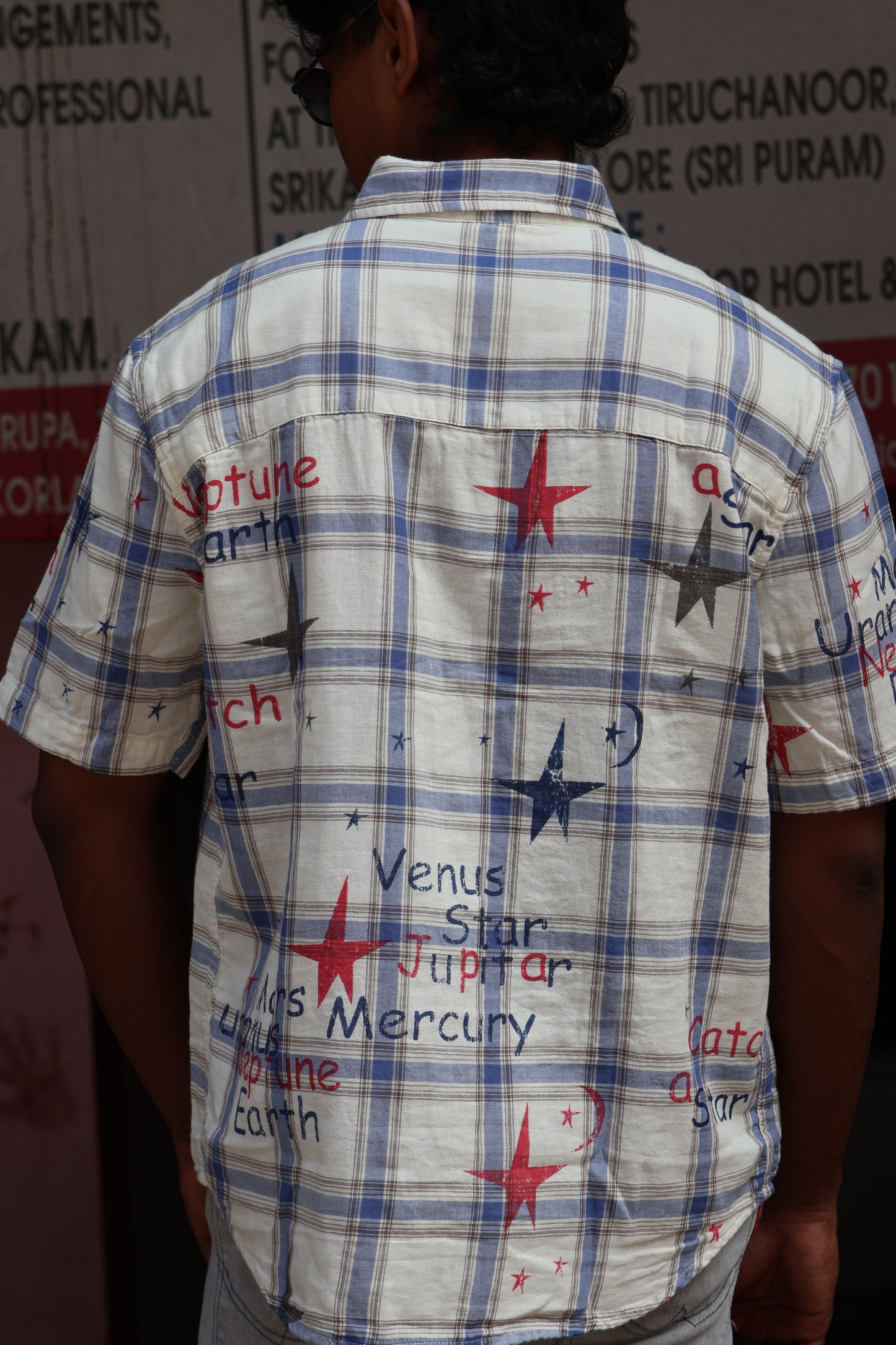 Graphic Check Half-Sleeve Shirt – Street Casual Edition