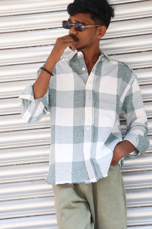 Drop Shoulder Check Shirt – Modern Casual Fit