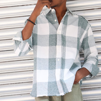 Drop Shoulder Check Shirt – Modern Casual Fit