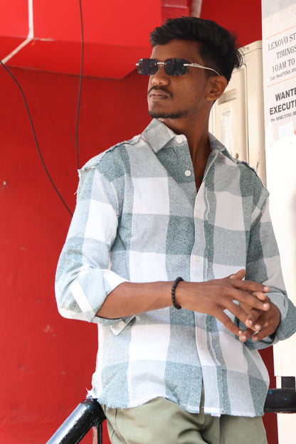 Drop Shoulder Check Shirt – Modern Casual Fit