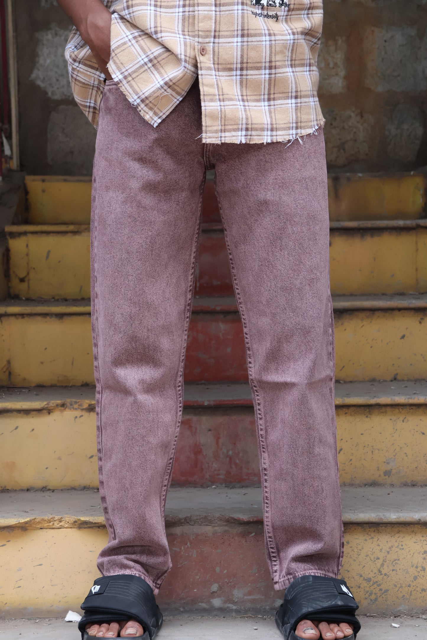 Dusty Rose Mom Fit Jeans