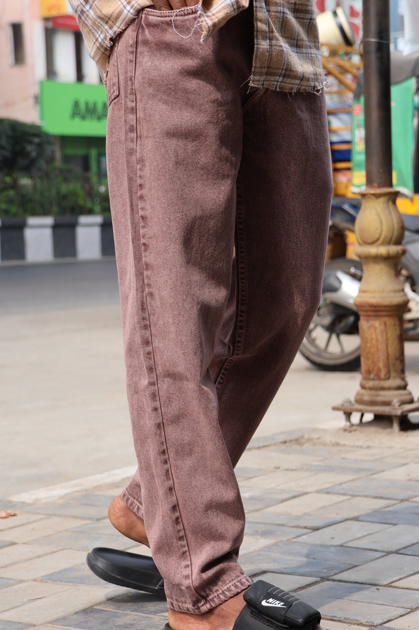 Dusty Rose Mom Fit Jeans