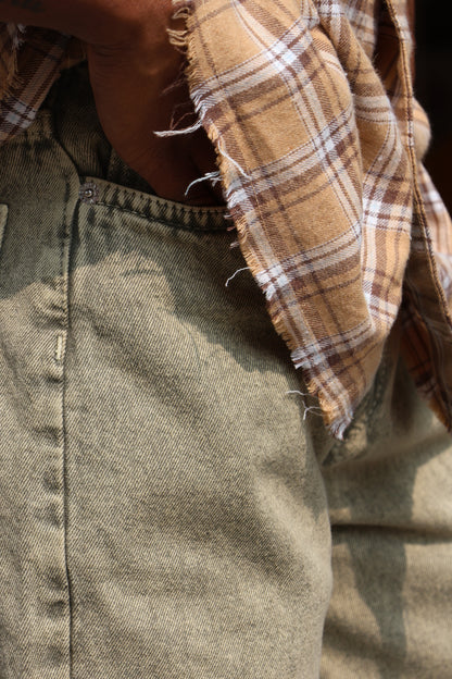 Olive Green Mom Fit Jeans