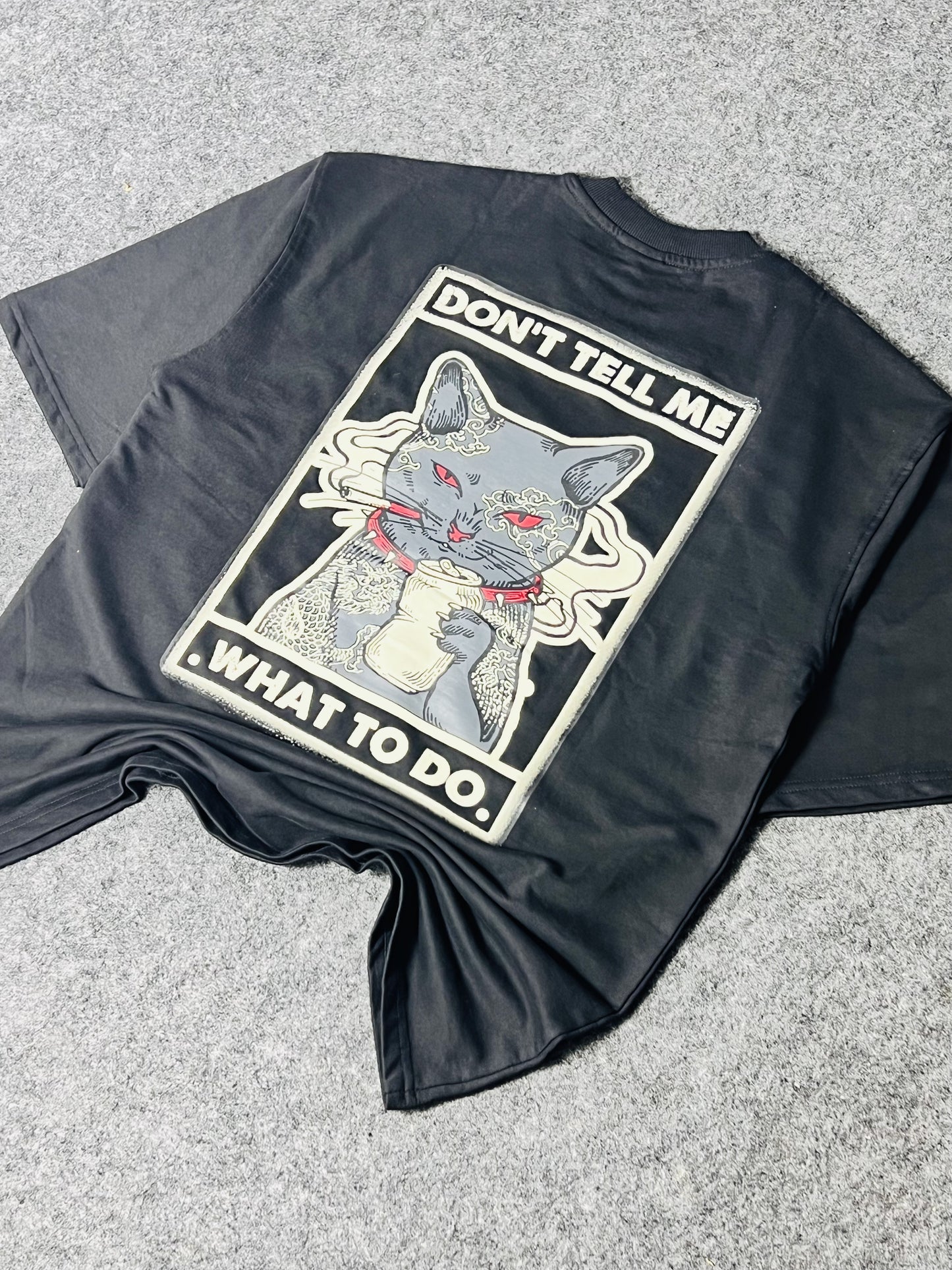 "DON'T TELL" Oversized Graphic Tee