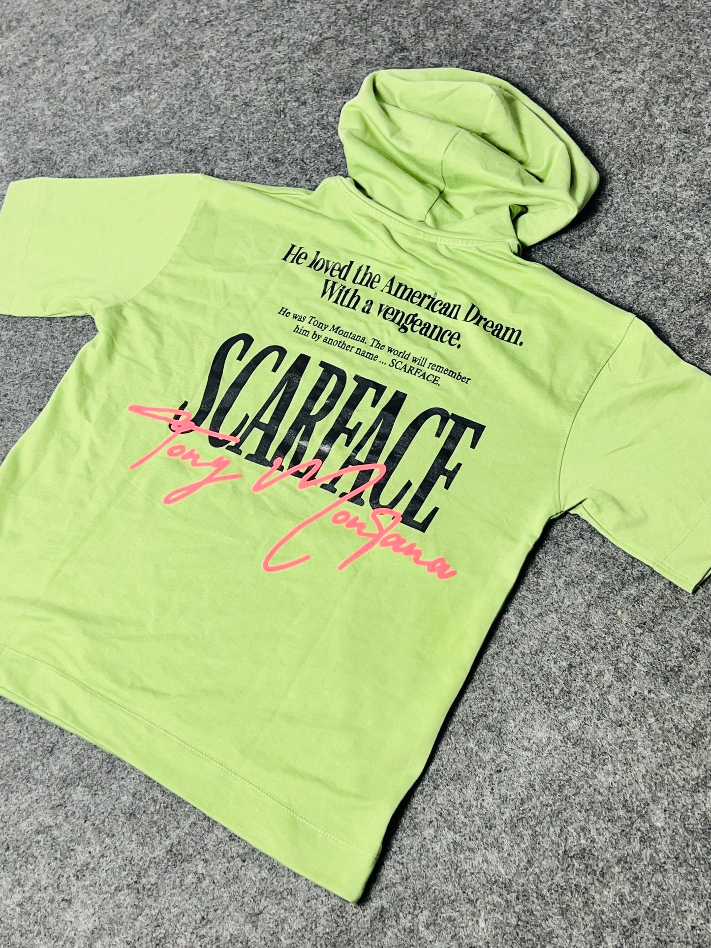 Scarface Oversized Hoodie T-Shirt – Green